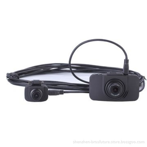 Ambarella chip-set, FHD 1080p@30fps dual lens car dash cam supports G sensor and one button muteNew